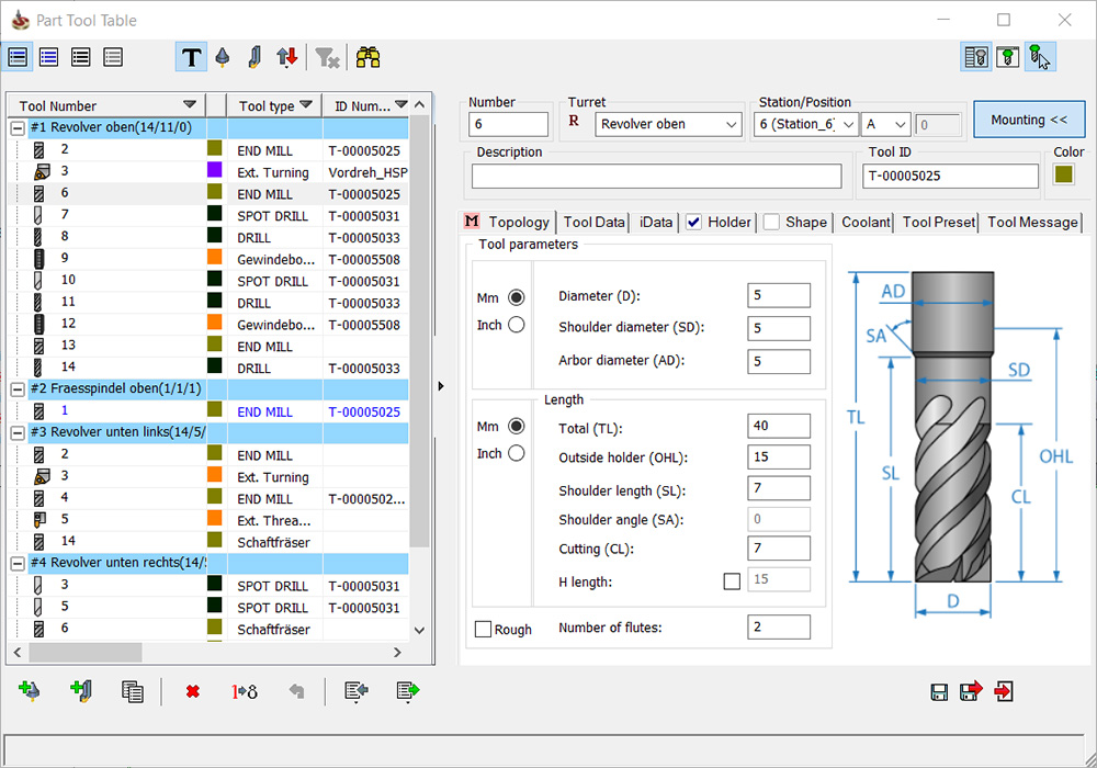 Fresatura 2.5d Tabella_utensile_ToolKit