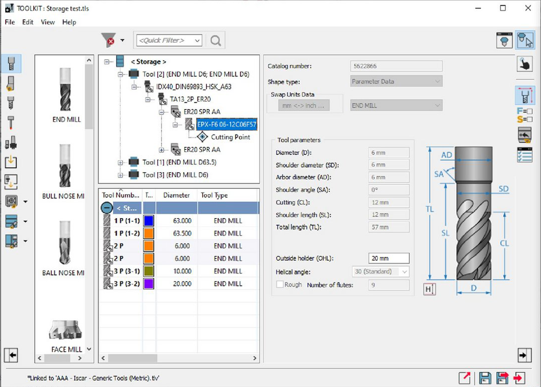 Tabella_utensile_ToolKit_Tornitura